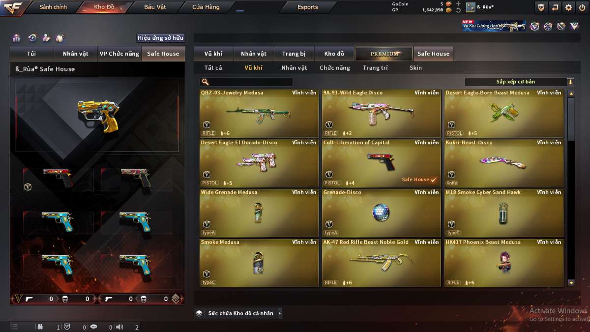 shop acc cf uy tin gia re